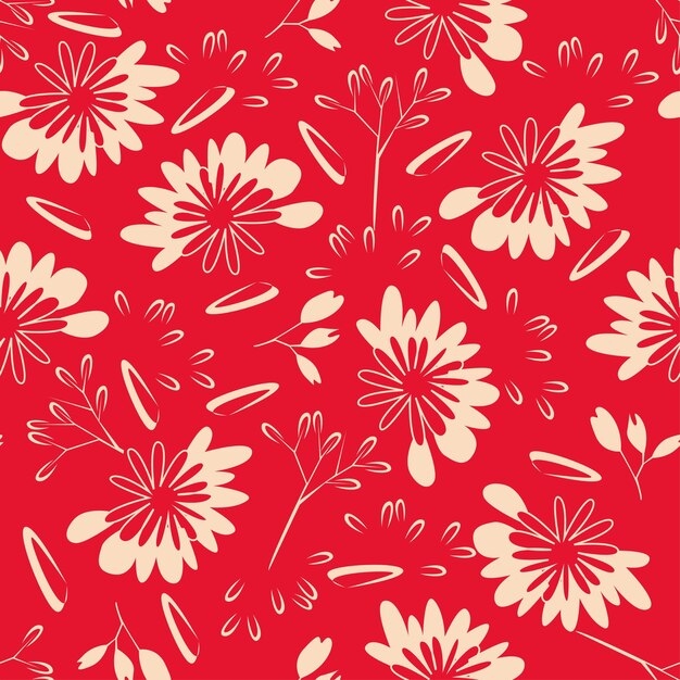 Hermosos diseños de flores en colores pastel con un patrón sin costuras