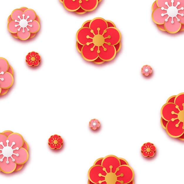 Hermosos diseños de flores vectoriales Conjunto de flores