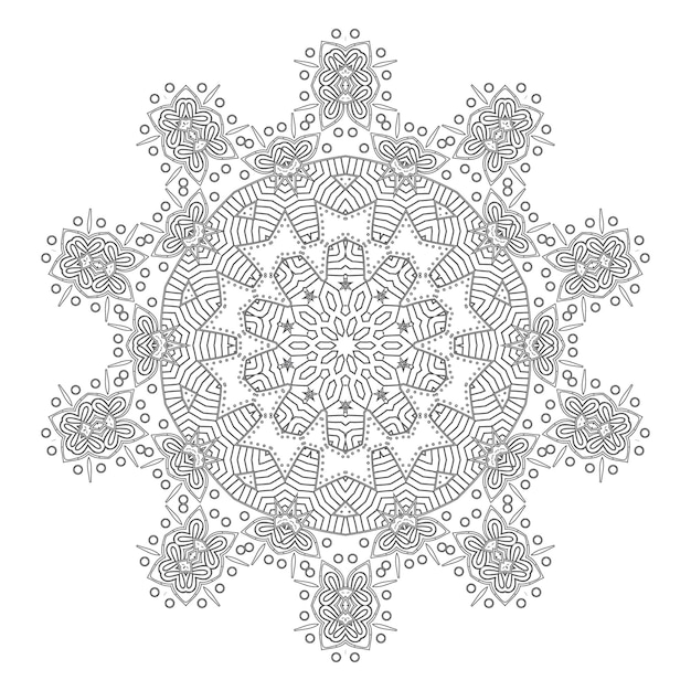Hermosos diseños de mandalas de arte de línea
