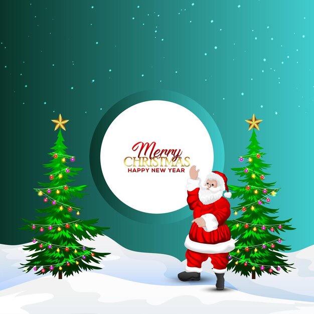 Hermosos diseños navideños con ilustraciones vectoriales creativas