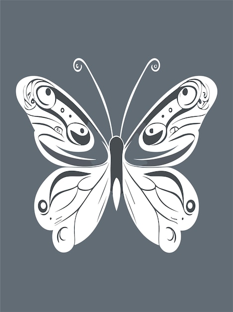 Hermosos diseños vectoriales en 2D de mariposas