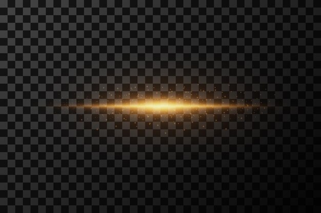 Hermosos efectos de luz de línea partículas brillantes y chispas efecto láser de línea luminosa