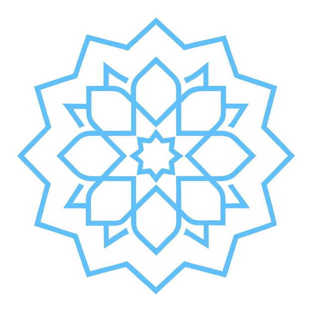 Hermosos mandalas tradicionales con influencia islámica