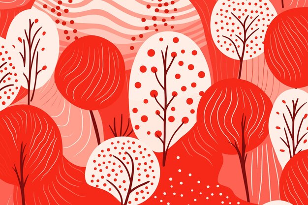 Hermosos patrones abstractos de fondo floral