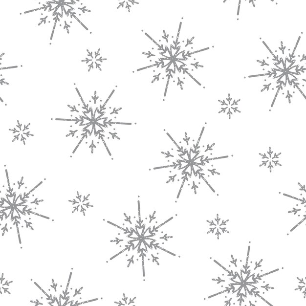 Hermosos patrones de copos de nieve sin costuras serie en romántico decorativo en mal estado chic sello tinta papel viejo