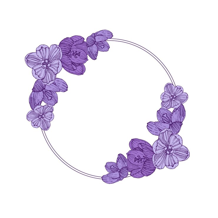 Vector hermosos patrones sin costuras fondo floral con crocus dibujados a mano impresión rústica botánica para papel textil ilustración vectorial de diseño de primavera y verano