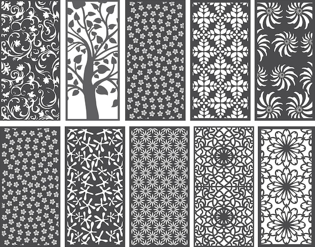 Hermosos patrones decorativos para los diseños