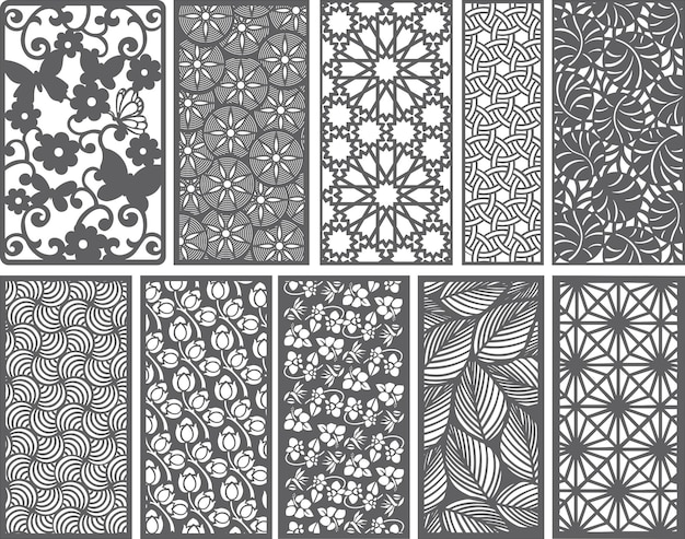 Hermosos patrones decorativos para los diseños