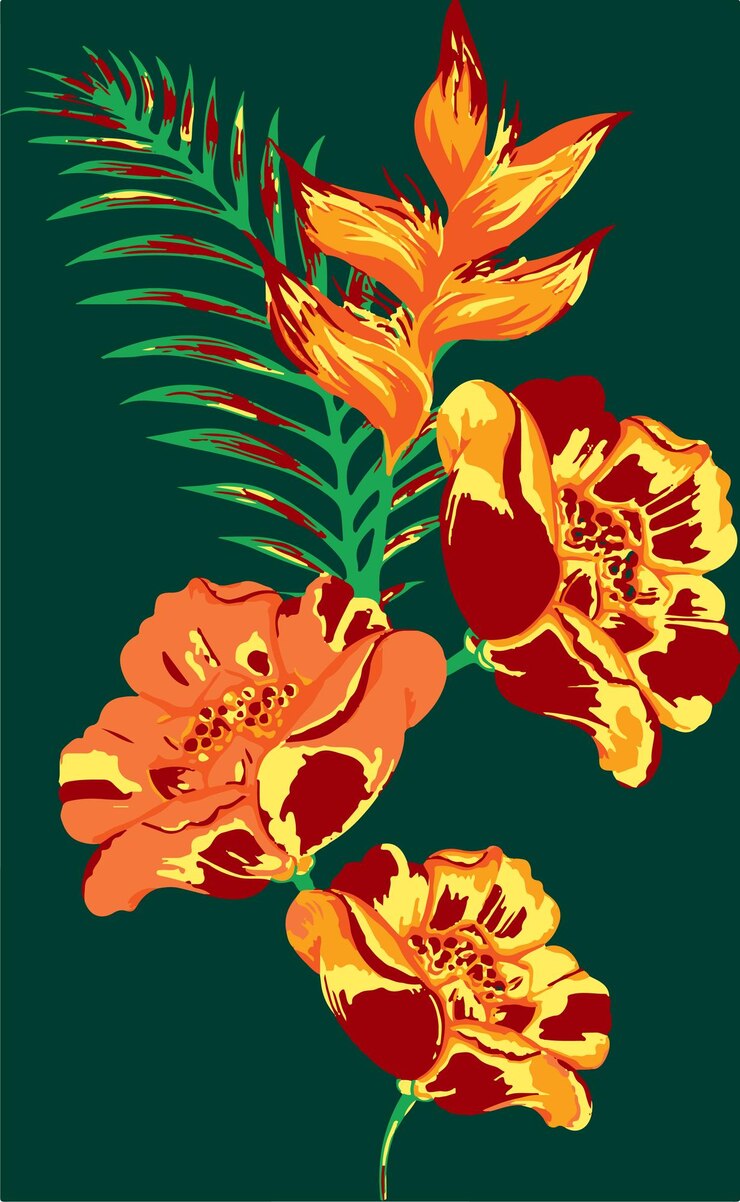 Hermosos patrones florales sin costuras hierbas y flores silvestres impresión de flores abstractas patrón moderno