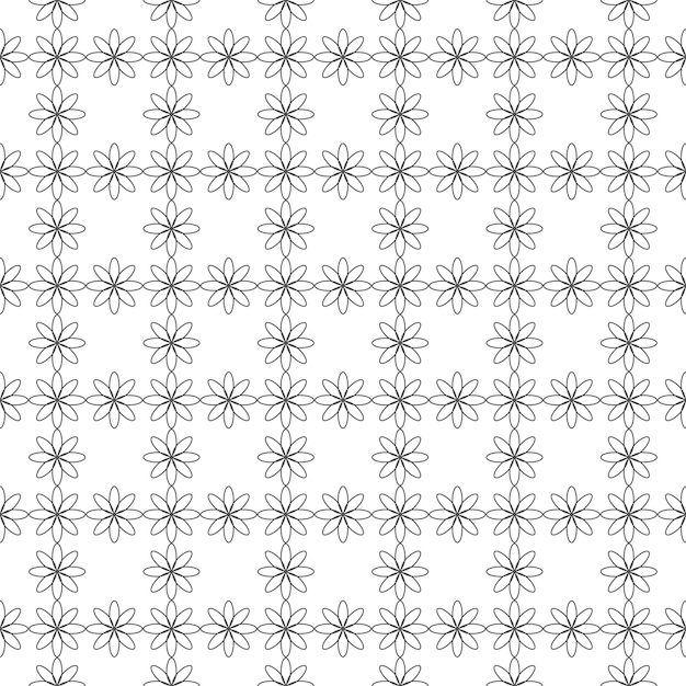 Hermosos patrones florales con un fondo blanco