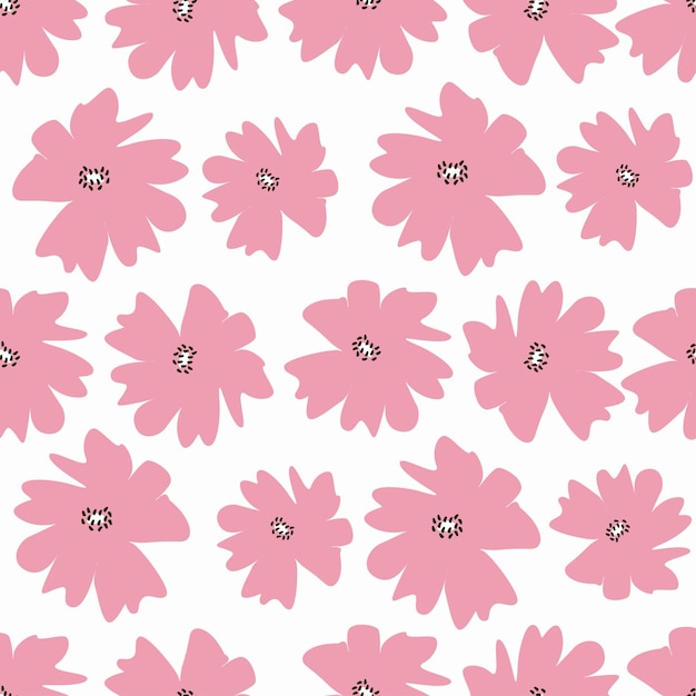 Hermosos patrones florales en pequeñas flores abstractas Impresión Ditsy Fondo floral sin costuras Vintage