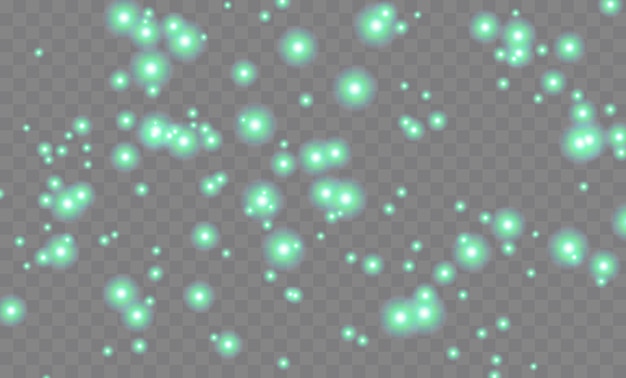Hermosos rayos bokeh luz suave luces luciérnagas efecto translúcido polen de estrellas luces de colores