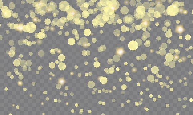 Hermosos rayos bokeh luz suave luces luciérnagas efecto translúcido polen de estrellas luces de colores