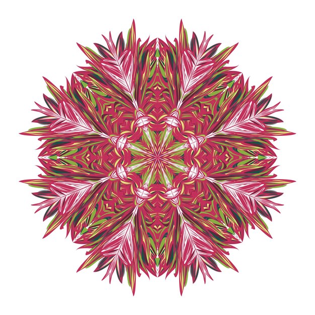 Hermosos y realistas diseños de adornos de mandala de lujo con elementos de círculo geométrico hechos en vector