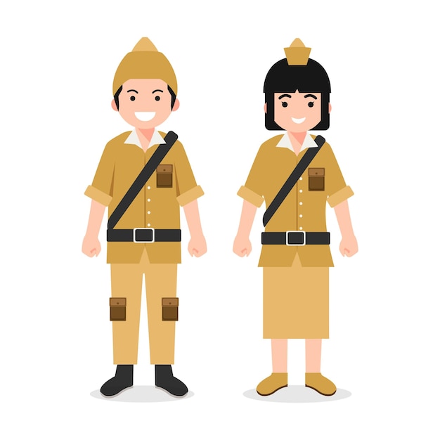 Héroes nacionales de Indonesia, hombres y mujeres