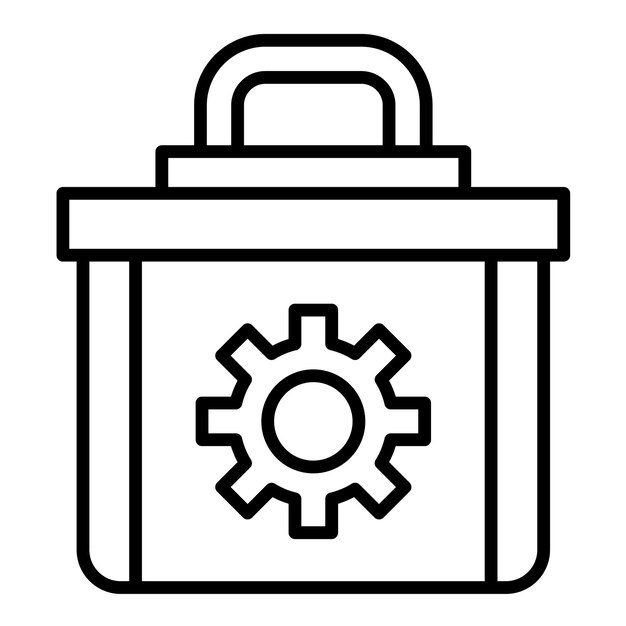 Herramienta de estilo de ilustración vectorial de la caja