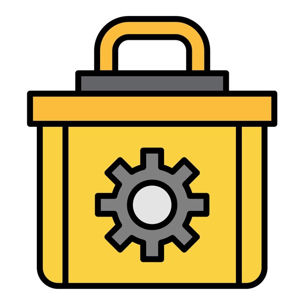 Herramienta de estilo de ilustración vectorial de la caja