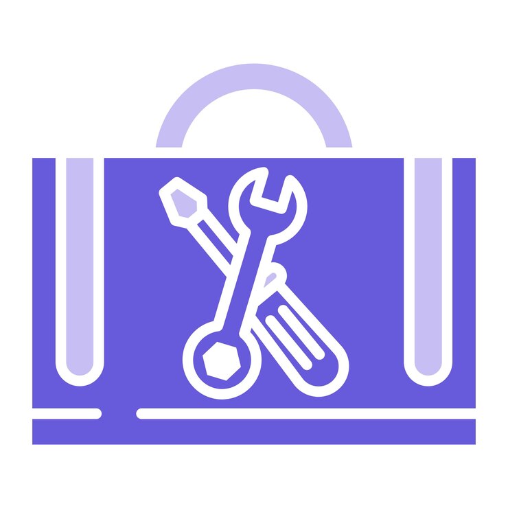 Vector herramienta de ilustración vectorial de la caja