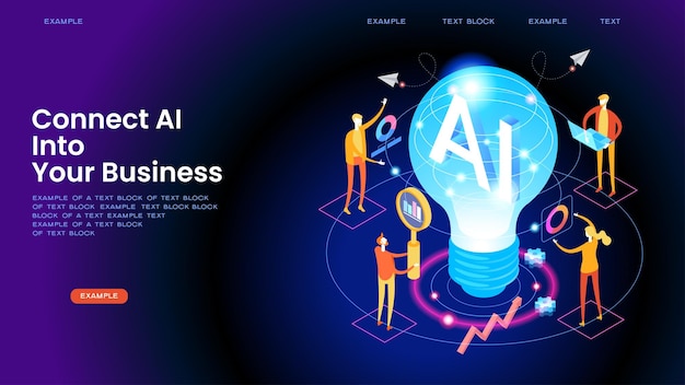 herramienta de inteligencia artificial para el análisis de datos concepto de negocio gráficos y estrategia de marketing