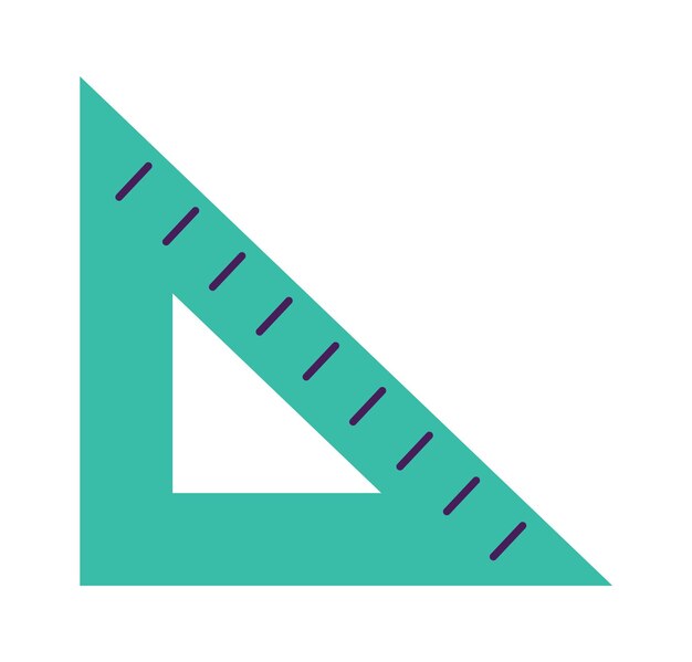 Herramienta de papelería triangular