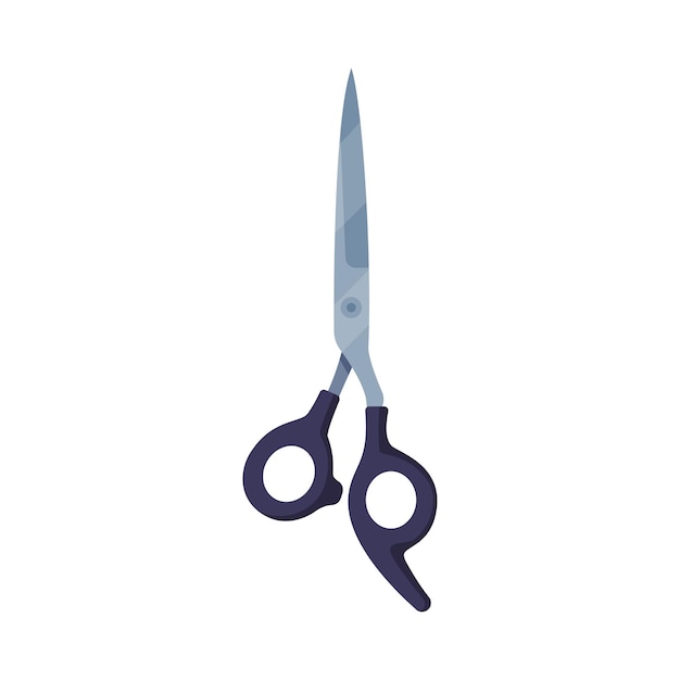 herramienta de peluquería tijera para corte de pelo profesional ilustración vectorial de estilo de dibujos animados