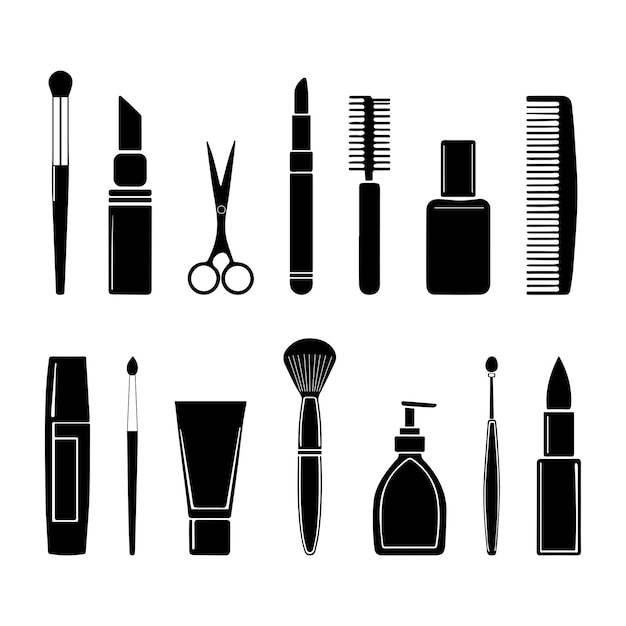 Herramientas de belleza y aseo para la marca y el marketing