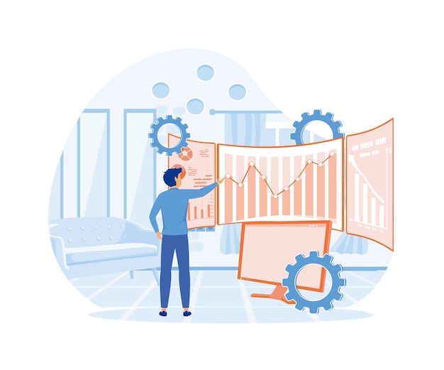 Herramientas de big data y servicios de visualización de entrada de datos plataforma analítica inteligencia empresarial