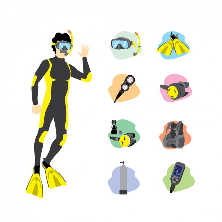 herramientas de buceo