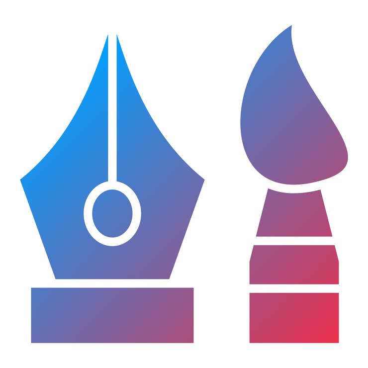 Vector herramientas de diseño vectorial estilo de icono
