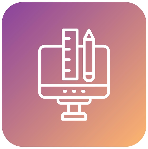 Herramientas de diseño vectorial Estilo de icono