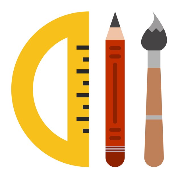 Herramientas de diseño vectorial Estilo de icono