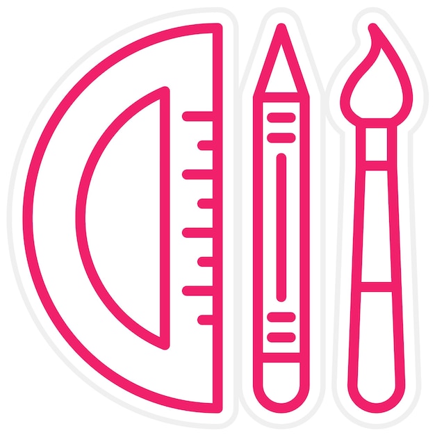 Herramientas de diseño vectorial Estilo de icono