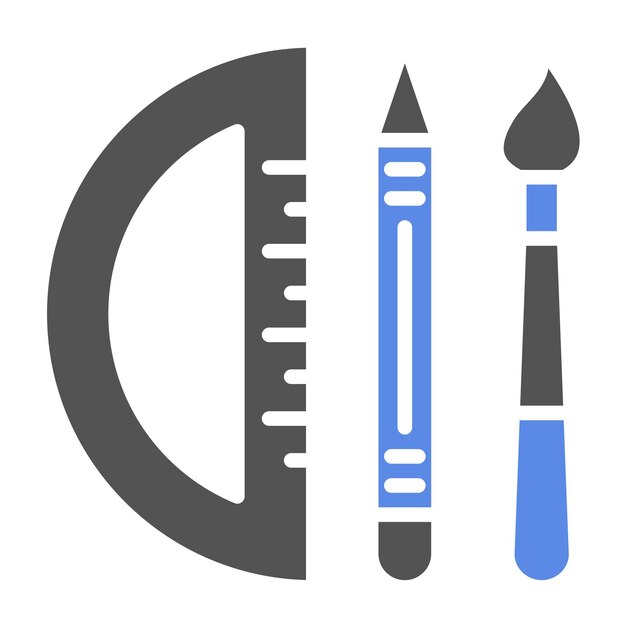 Herramientas de diseño vectorial Estilo de icono
