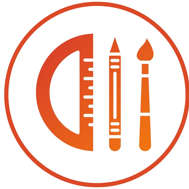 Herramientas de diseño vectorial Estilo de icono