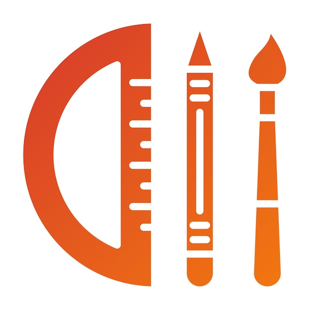 Herramientas de diseño vectorial Estilo de icono