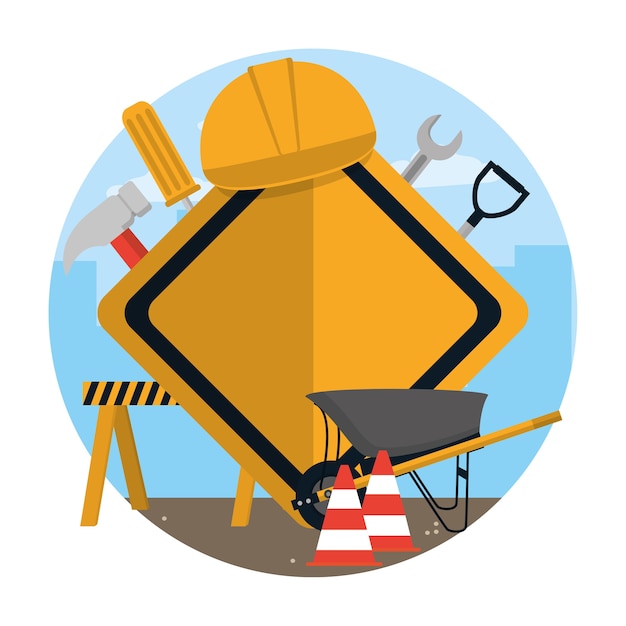 Herramientas y elementos de construcción