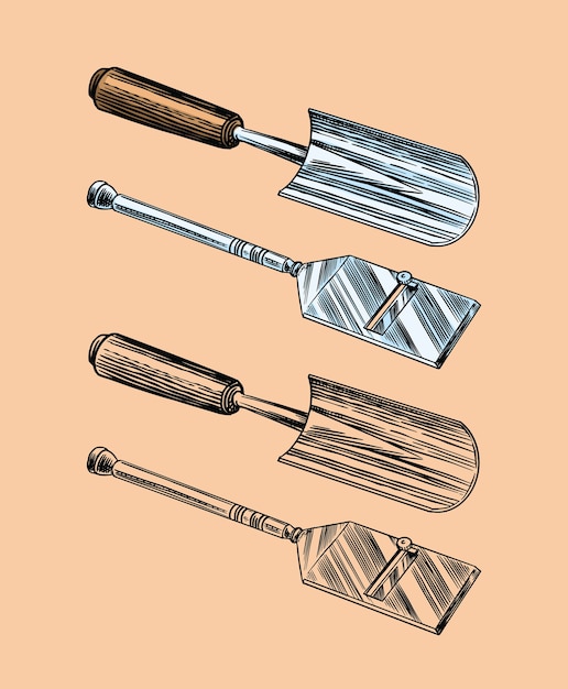 Vector herramientas para encontrar setas trufas.