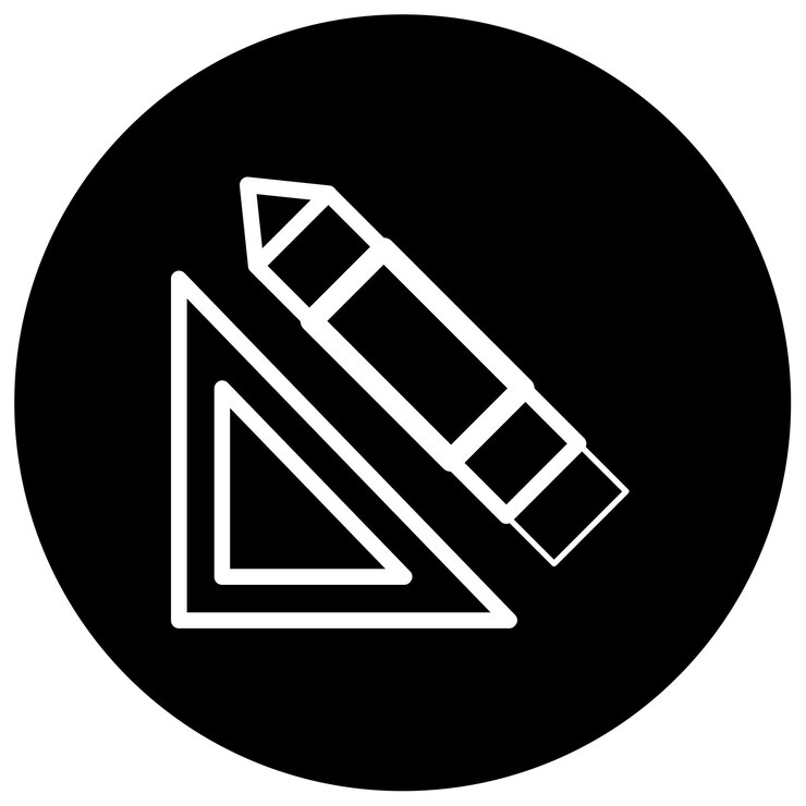 Vector herramientas de geometría ilustración vectorial