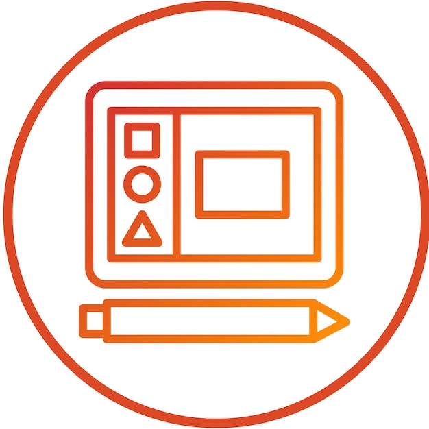 Herramientas interactivas de diseño vectorial Estilo de icono