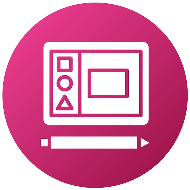 Herramientas interactivas de diseño vectorial Estilo de icono