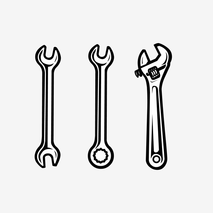Vector herramientas llave vector arte icono gráfico aislado