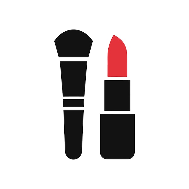 herramientas de maquillaje icono de relleno negro