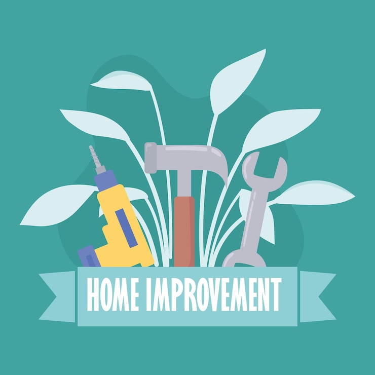 Vector herramientas de mejora del hogar