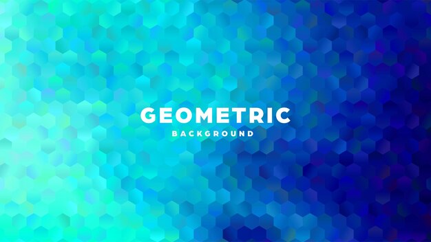 Hexagonal poligonal fondo abstracto colorido diseño de gradiente triángulo baja forma poli hexagonal