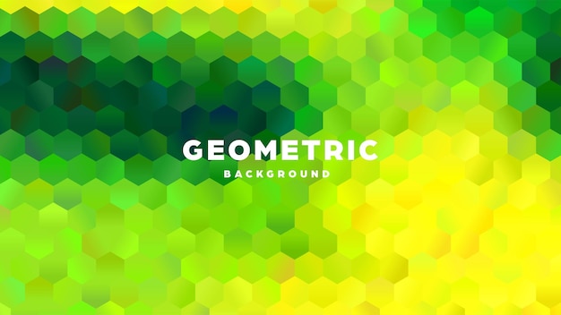 Hexagonal poligonal fondo abstracto colorido diseño de gradiente de triángulo baja forma de poli hexágono