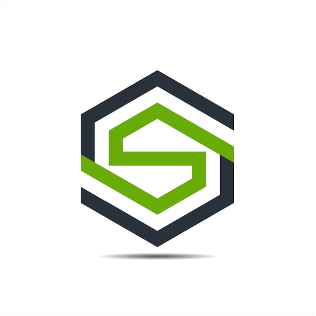 Hexagonal s logo