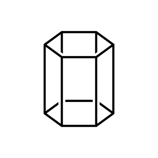 hexágono 3d icono vector plantilla ilustración diseño de logotipo