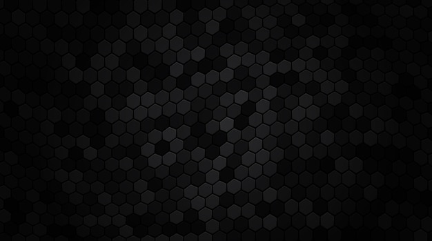 Hexágono de fondo abstracto textura negra