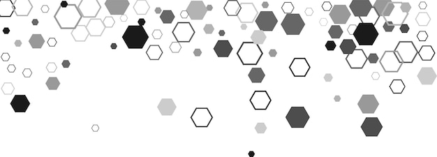 Hexágono hexagonal raster mosaico signo de celda o icono Gradación