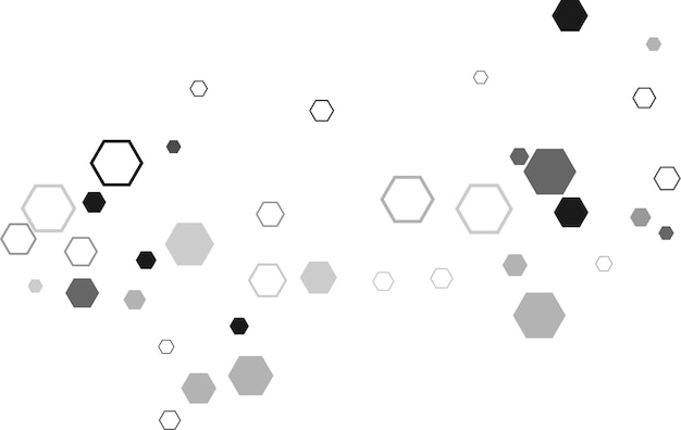 Hexágono hexagonal raster mosaico signo de celda o icono Gradación